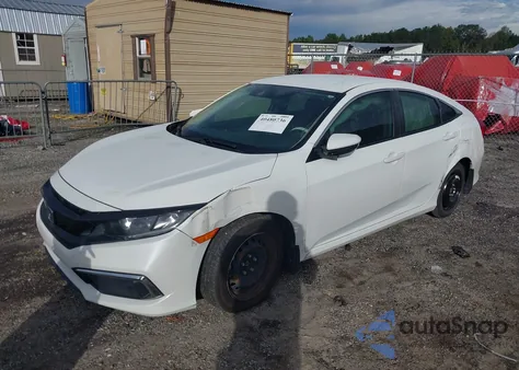 2020 Honda Civic Lx из США, поврежденный, VIN 2HGFC2F62LH505337